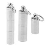 Maxbell Waterproof Titanium Pocket Pill Box Capsule Tablet Organizer Single Layer