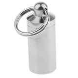 Maxbell Waterproof Titanium Pocket Pill Box Capsule Tablet Organizer Single Layer