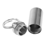Maxbell Waterproof Titanium Pocket Pill Box Capsule Tablet Organizer Single Layer