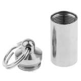 Maxbell Waterproof Titanium Pocket Pill Box Capsule Tablet Organizer Single Layer