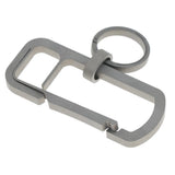 Maxbell Titanium Alloy Key Chain Ring Carabiner Hook Belt Buckle Outdoor Tools 26mm