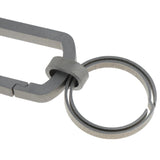 Maxbell Titanium Alloy Key Chain Ring Carabiner Hook Belt Buckle Outdoor Tools 28mm