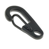 Maxbell 10Pcs Mini Alloy Key Buckle Snap Spring Clip Hook Carabiner Keychain Black
