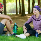 Maxbell Sports Water Bottle for Camping, Hiking, Cycling, Gym, Yoga, Running 750ml Green Blue