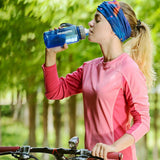 Maxbell Sports Water Bottle for Camping, Hiking, Cycling, Gym, Yoga, Running 1000ml Green Blue