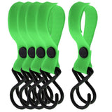 Maxbell 5Pcs Outdoor Backpack Hooks Multi Purpose Stroller Hooks fluorescent green