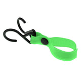 Maxbell 5Pcs Outdoor Backpack Hooks Multi Purpose Stroller Hooks fluorescent green