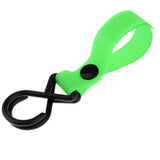 Maxbell 5Pcs Outdoor Backpack Hooks Multi Purpose Stroller Hooks fluorescent green