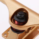 Maxbell 5 inch Aluminium Alloy Longboard Skateboard Trucks Impact Resistance Gold