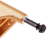 Maxbell 5 inch Aluminium Alloy Longboard Skateboard Trucks Impact Resistance Gold