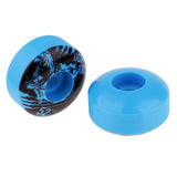 Maxbell 4pcs PU Skateboard Wheels Replacement  Blue