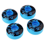 Maxbell 4pcs PU Skateboard Wheels Replacement  Blue