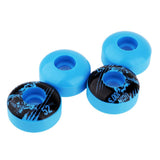 Maxbell 4pcs PU Skateboard Wheels Replacement  Blue