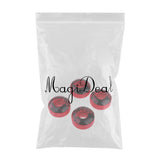 Maxbell 4pcs PU Skateboard Wheels Replacement  Red