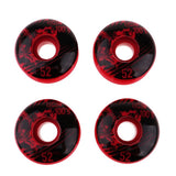 Maxbell 4pcs PU Skateboard Wheels Replacement  Red