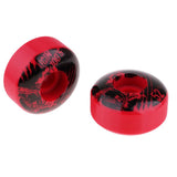 Maxbell 4pcs PU Skateboard Wheels Replacement  Red