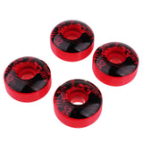 Maxbell 4pcs PU Skateboard Wheels Replacement  Red