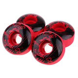 Maxbell 4pcs PU Skateboard Wheels Replacement  Red
