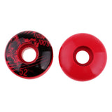 Maxbell 4pcs PU Skateboard Wheels Replacement  Red