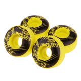 Maxbell 4pcs PU Skateboard Wheels Replacement  Yellow