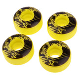 Maxbell 4pcs PU Skateboard Wheels Replacement  Yellow