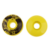 Maxbell 4pcs PU Skateboard Wheels Replacement  Yellow