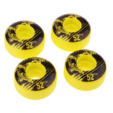 Maxbell 4pcs PU Skateboard Wheels Replacement  Yellow