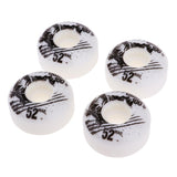 Maxbell 4pcs PU Skateboard Wheels Replacement  White