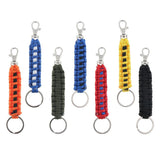 Maxbell Outdoor Emergency Kit Paracord Key Chain Ring Rope Parachute Cord Lanyard Orange