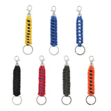 Maxbell Outdoor Emergency Kit Paracord Key Chain Ring Rope Parachute Cord Lanyard Orange