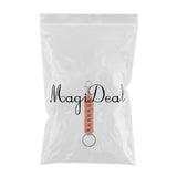 Maxbell Outdoor Emergency Kit Paracord Key Chain Ring Rope Parachute Cord Lanyard Orange