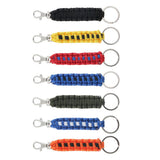 Maxbell Outdoor Emergency Kit Paracord Key Chain Ring Rope Parachute Cord Lanyard Orange