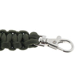 Maxbell Outdoor Emergency Kit Paracord Key Chain Ring Rope Parachute Cord Lanyard Green