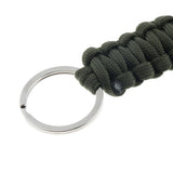 Maxbell Outdoor Emergency Kit Paracord Key Chain Ring Rope Parachute Cord Lanyard Green