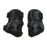 Maxbell 6 Pcs Adult Roller Skating Bicycle Safety Knee Wrist Guard Elbow Pad Black