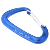 Maxbell Aluminum Wire Gate Hammock Safety Carabiner D Type Keychain Buckle Blue