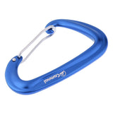 Maxbell Aluminum Wire Gate Hammock Safety Carabiner D Type Keychain Buckle Blue