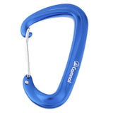 Maxbell Aluminum Wire Gate Hammock Safety Carabiner D Type Keychain Buckle Blue