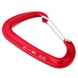 Maxbell Aluminum Wire Gate Hammock Safety Carabiner D Type Keychain Buckle Red