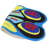 Maxbell Bicycle Bike Underwear Shortie Shorts Pants Cushion Pad 20D Yellow Blue