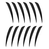 Maxbell 12pcs 3inch Archery Arrow Turkey Feathers Fletchings Vanes Black