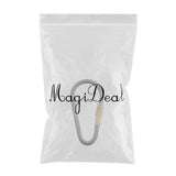 Maxbell Camping Carabiner Hook Aluminum Alloy Karabiner Clip D-type Buckle gray