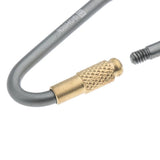 Maxbell Camping Carabiner Hook Aluminum Alloy Karabiner Clip D-type Buckle gray
