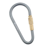 Maxbell Camping Carabiner Hook Aluminum Alloy Karabiner Clip D-type Buckle gray