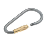 Maxbell Camping Carabiner Hook Aluminum Alloy Karabiner Clip D-type Buckle gray