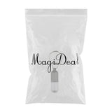 Maxbell Waterproof Aluminum Pill Storage Box Keychain Capsule Tablet Bottle Gray S