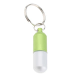 Maxbell Waterproof Aluminum Pill Storage Box Keychain Capsule Tablet Bottle Green S