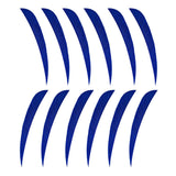 Maxbell 12pcs 3inch Archery Arrow Turkey Feathers Fletchings Vanes Dark Blue