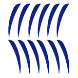 Maxbell 12pcs 3inch Archery Arrow Turkey Feathers Fletchings Vanes Dark Blue