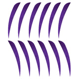 Maxbell 12pcs 3inch Archery Arrow Turkey Feathers Fletchings Vanes Purple